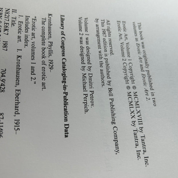 Coffee Table Book Erotic Art Vol 1& 2