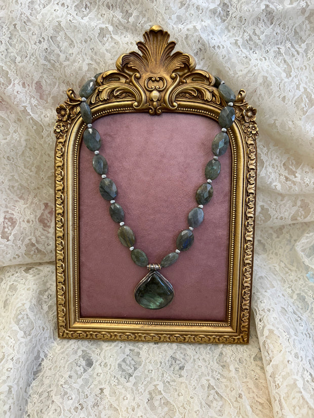 Labradorite and Sterling Necklace