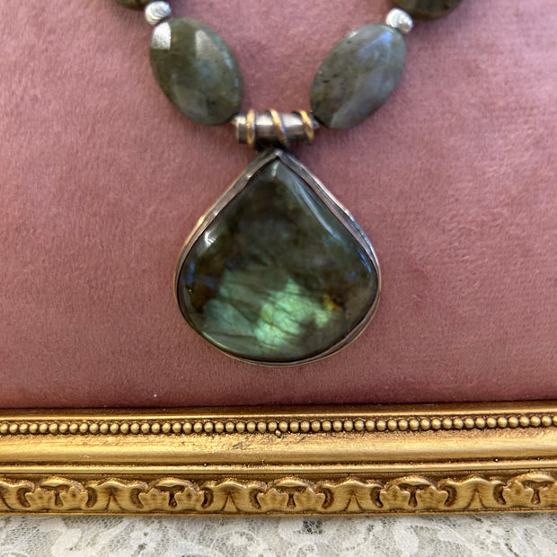 Labradorite and Sterling Necklace