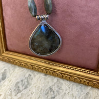 Labradorite and Sterling Necklace