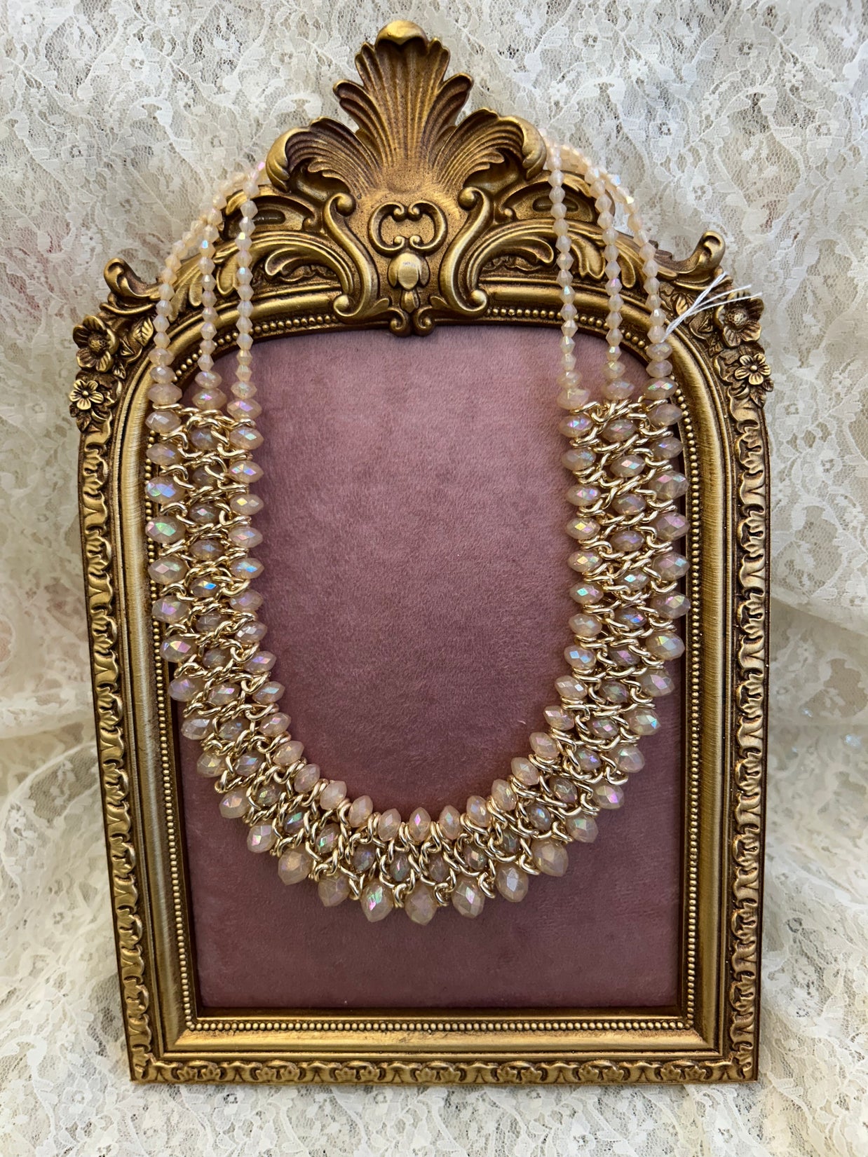Champagne Beads on a costume jewelry budget