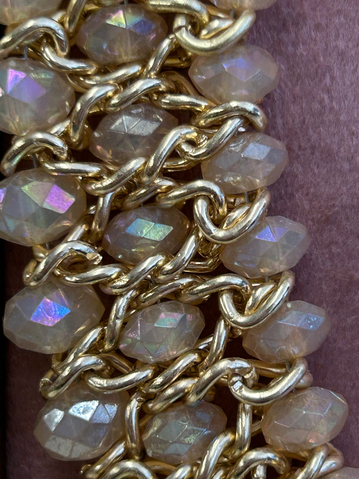 Champagne Beads on a costume jewelry budget