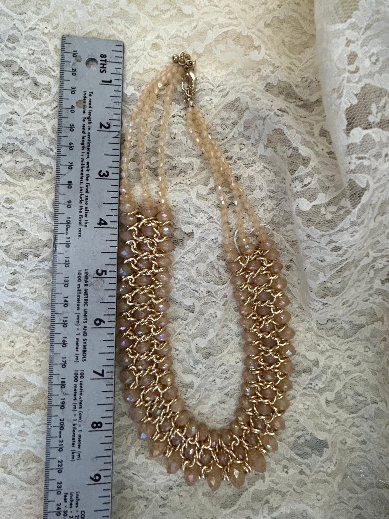 Champagne Beads on a costume jewelry budget