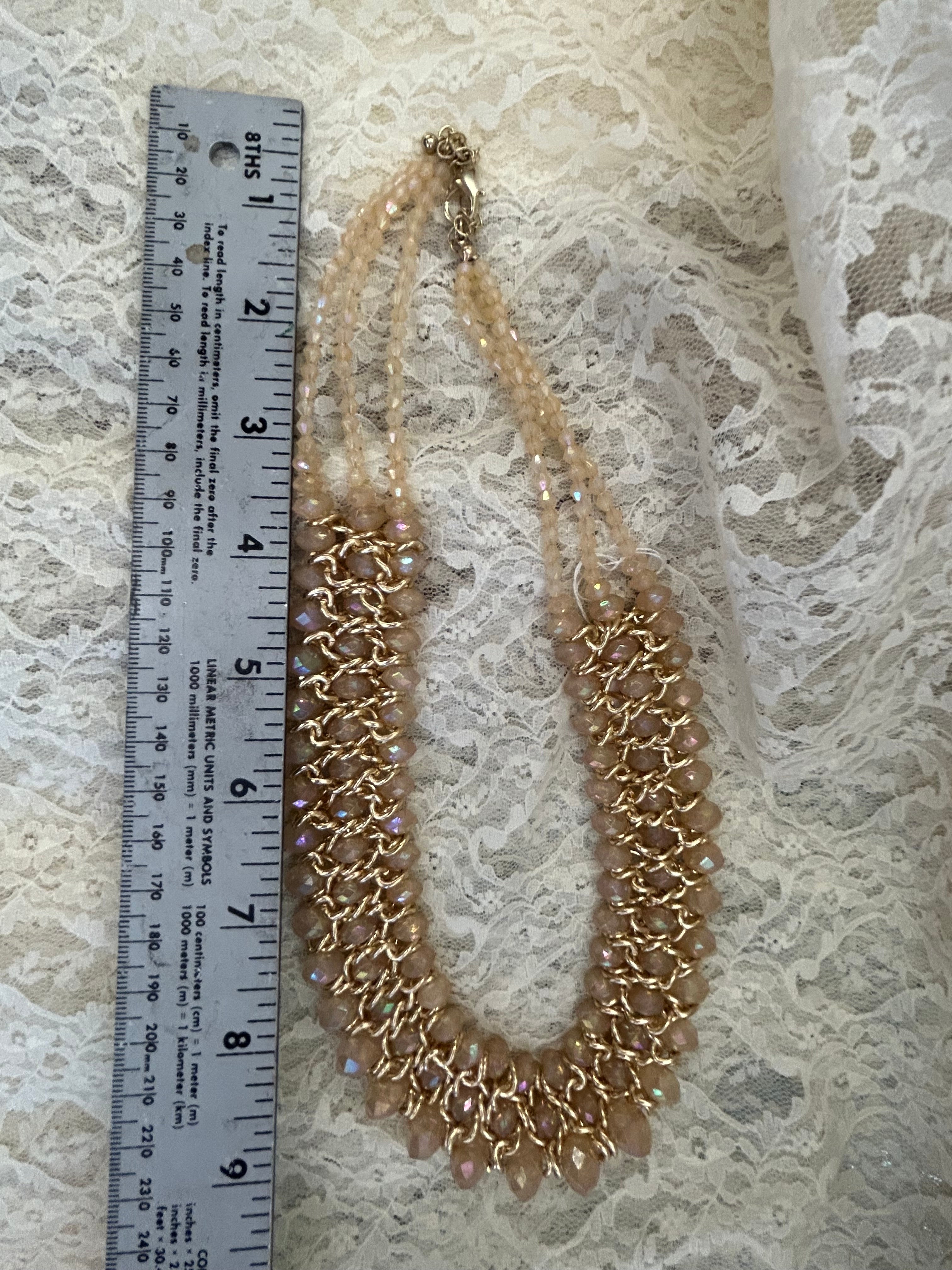 Champagne Beads on a costume jewelry budget