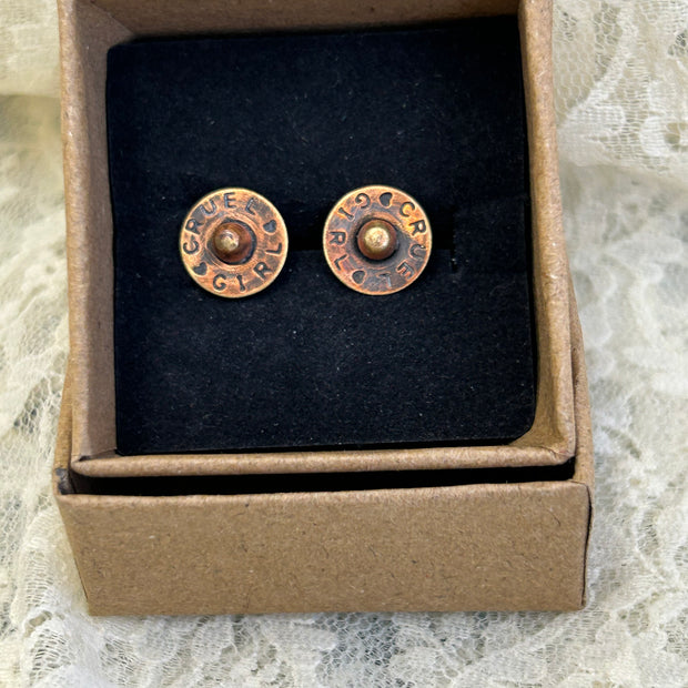 Cruel Girl Jeans Pocket Rivet Earrings